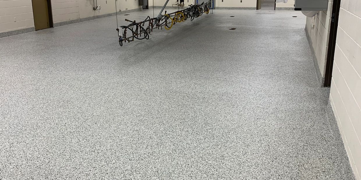 MMA Flooring for commercial kitchens, restaurant flooring, moisture mitigation floor system