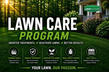 Lawn Care Program advertisement promoting smarter treatments and healthier lawns.
