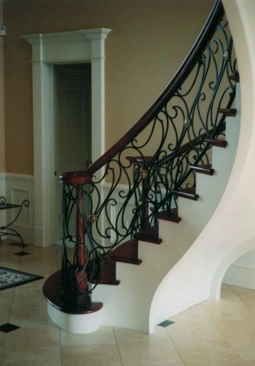 classic design ornamental stair rails