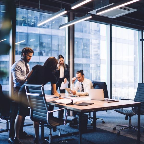 Cooperation process of professional male and female colleagues