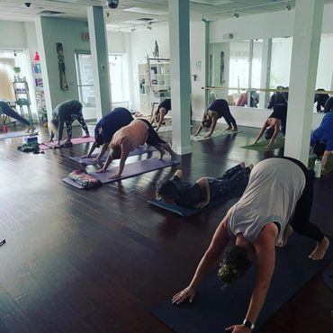 Vinyasa flow at The Buddha Barn