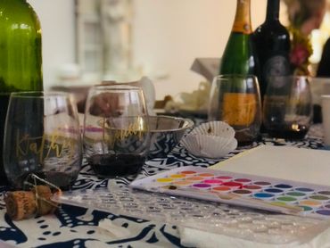 Watercolor and Wine Workshop