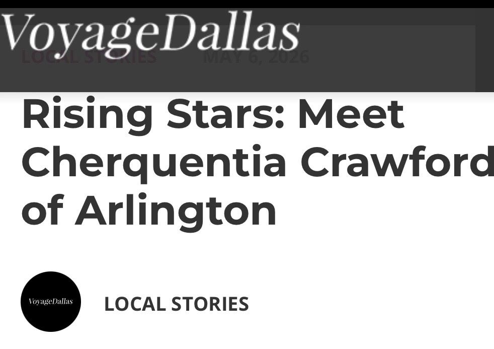 Article highlighting Cherquentia Crawford of Arlington as a rising star.