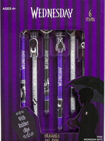Wednesday Erasable Gel Pens