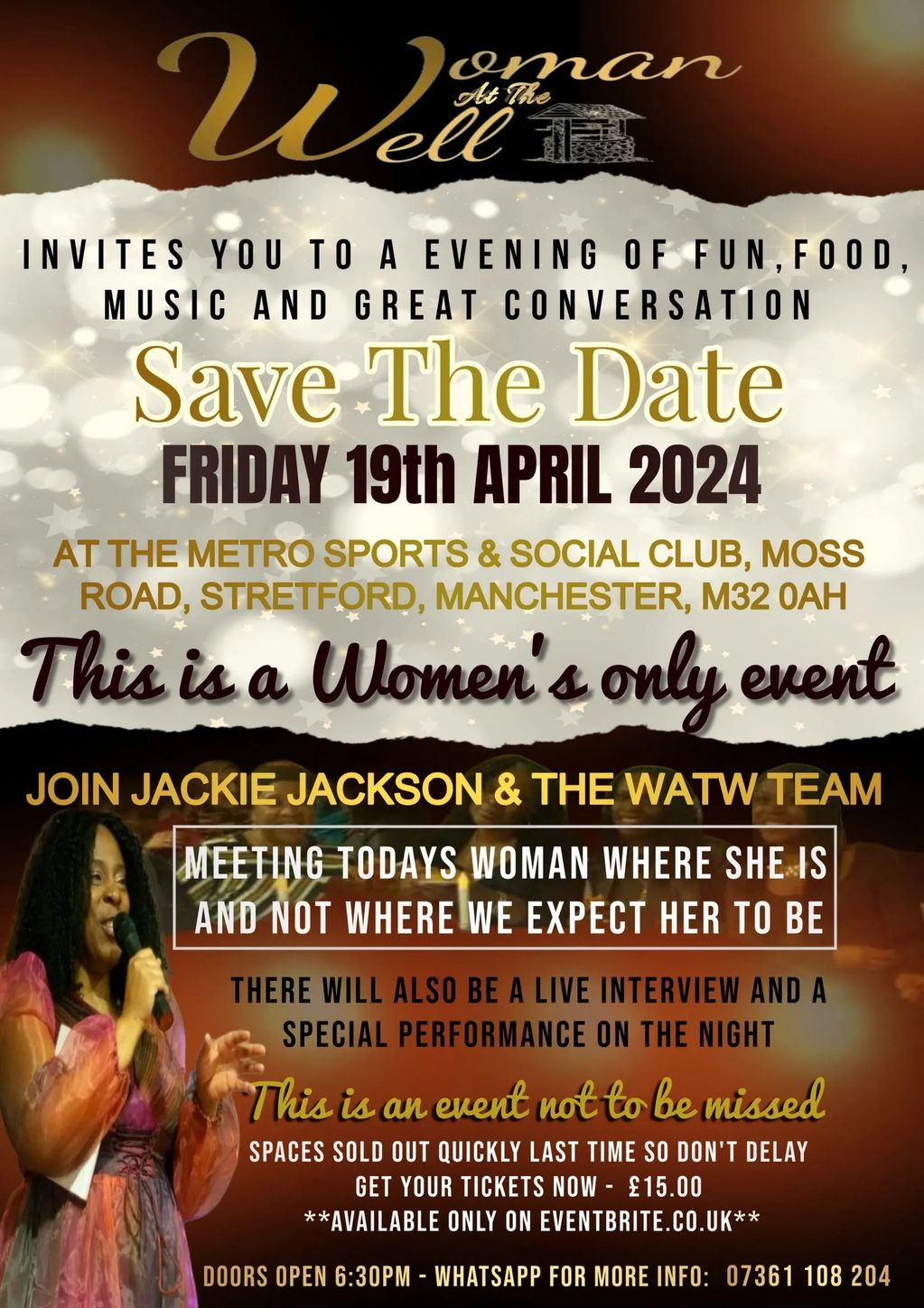 WOMAN AT THE WELL APRIL EVENT
