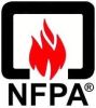 NFPA fire symbol logo.