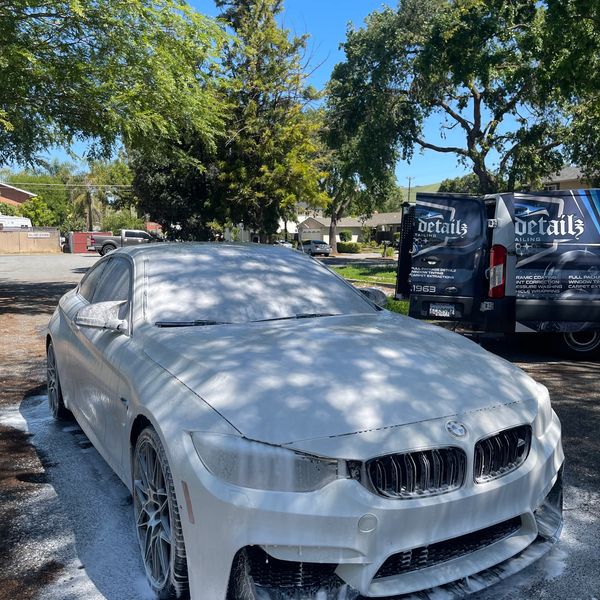 BMW M4 received our fully mobile exterior detail. 