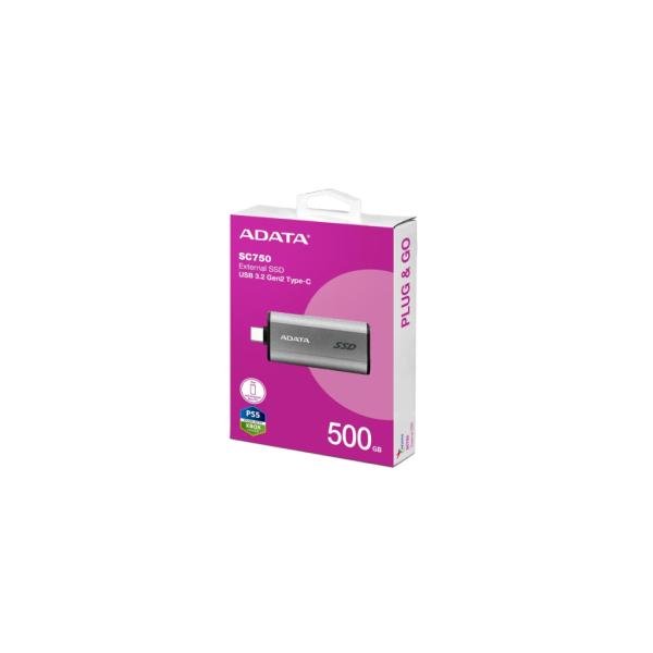 SSD Externo 500GB Adata SC750 USB-C Tipo C