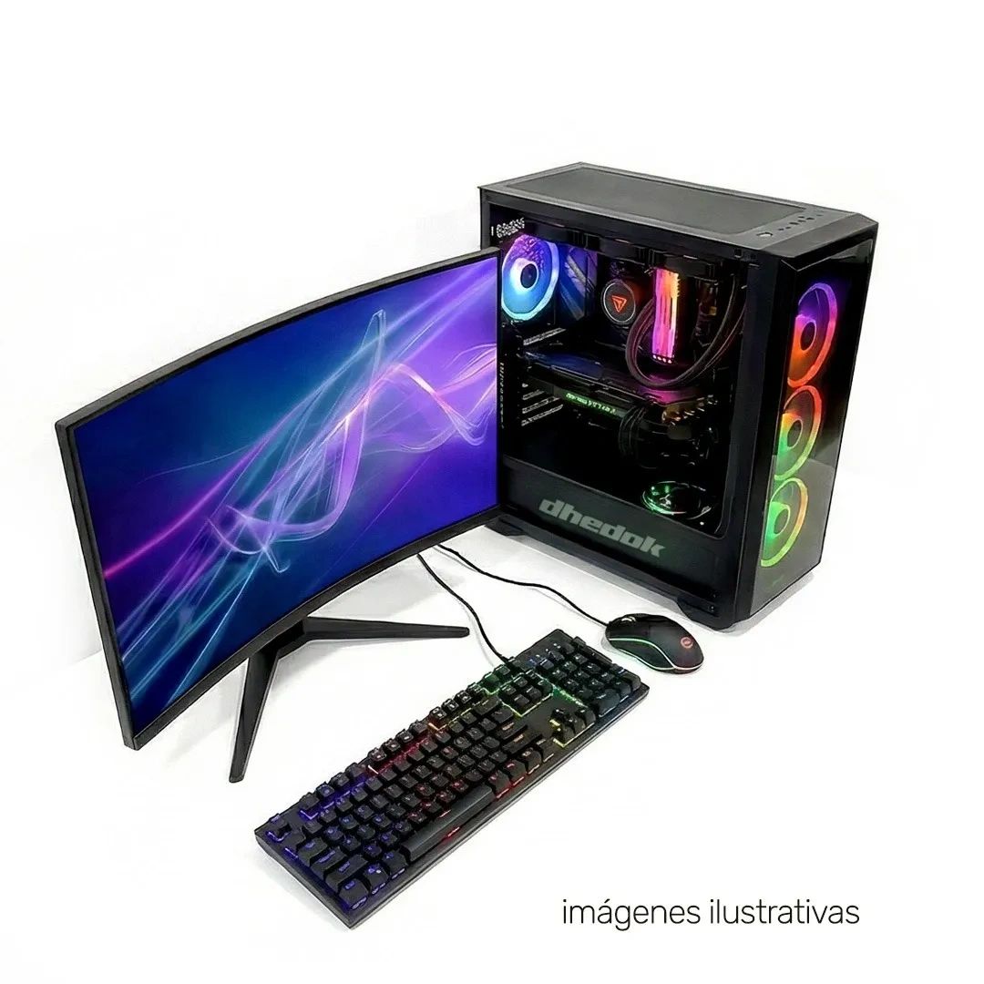 KIT Gaming CELTA 2026 AMD Ryzen 5 TURBO Y Monitor Gamer 24 100Hz SSD Rs=w 1200,h 1200