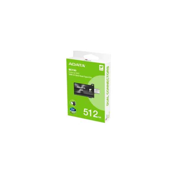 SSD Externo Adata SC730 512GB USB-C Negro