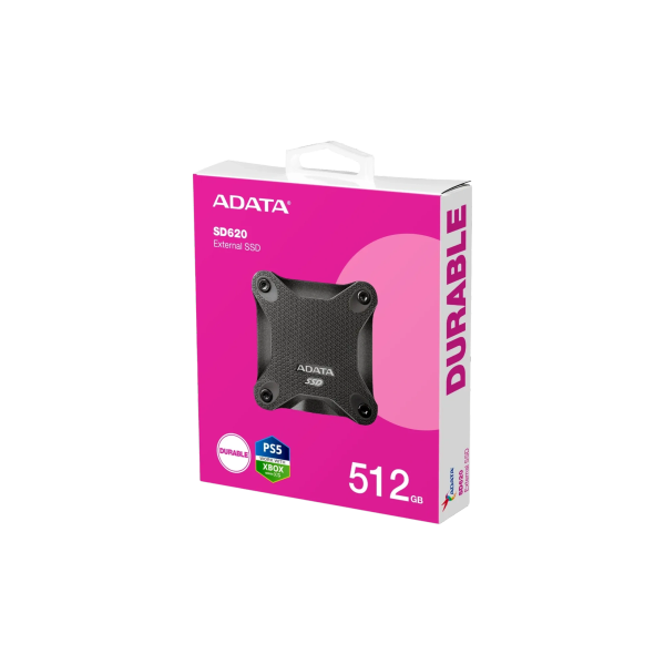 SSD Externo 512GB ADATA Durable SD620 USB 3.2 Negro
