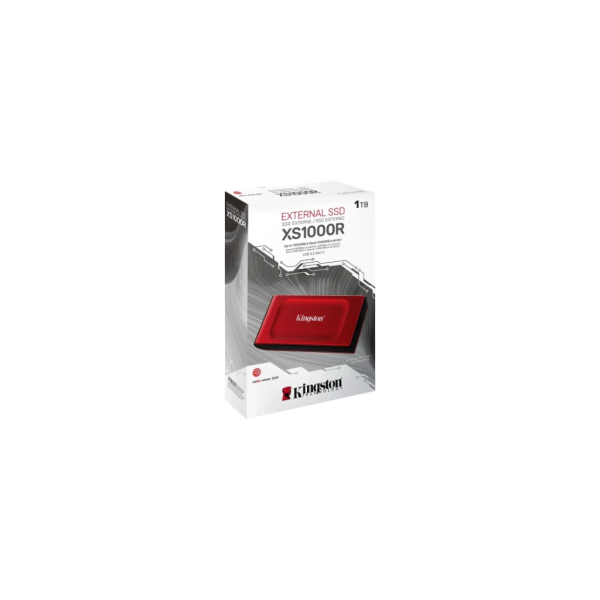 SSD Externo Kingston 1TB XS1000R Portable USB 3.2 Tipo C Rojo