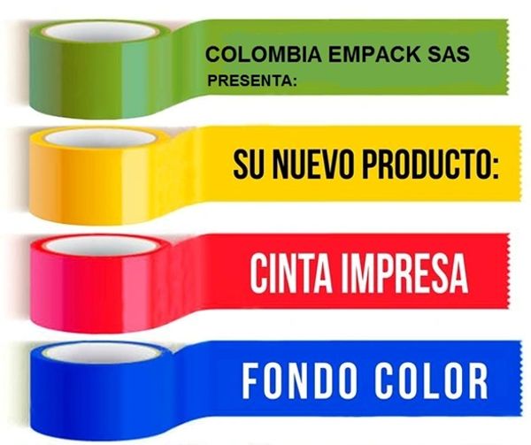 cinta impresa de colores