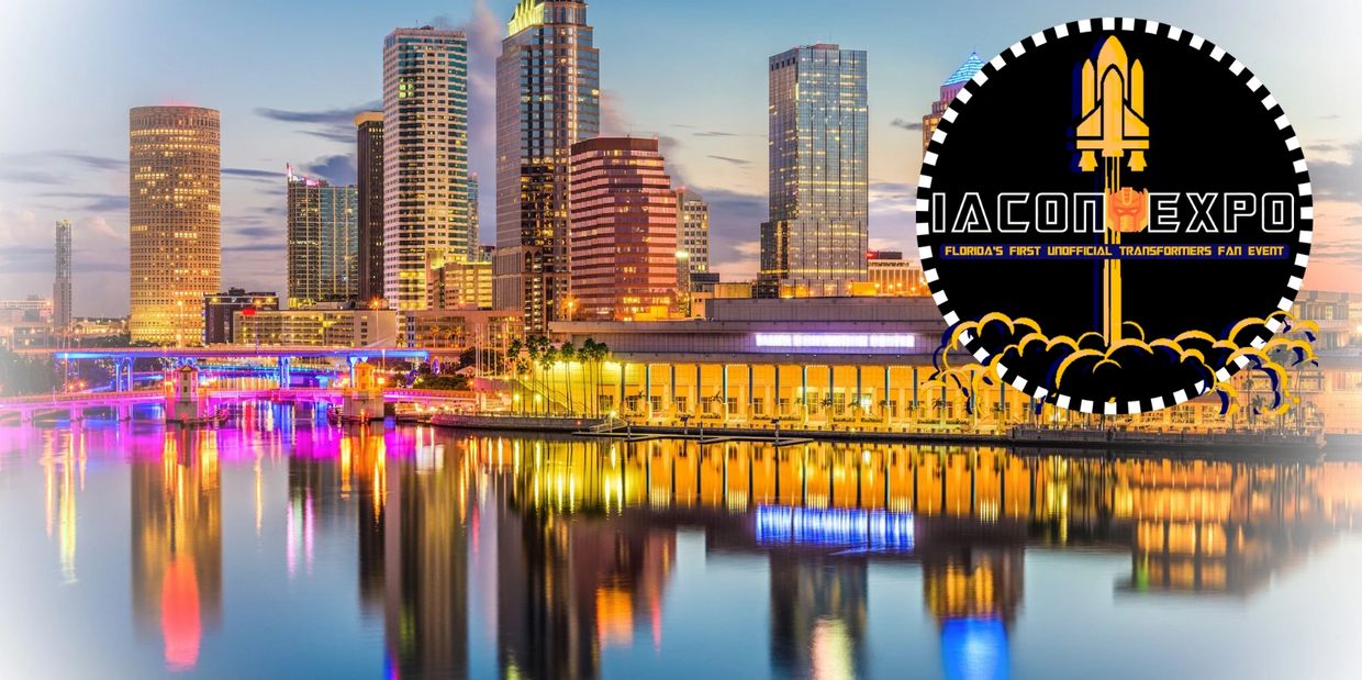 Iacon Expo logo over Tampa