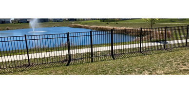 Aluminum Fencing to define your yard and keep your animals in and others out.