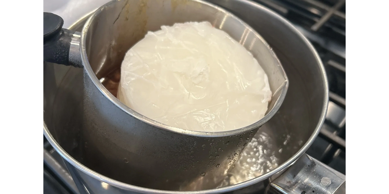Started my curiosity about candle making on my kitchen stove.  