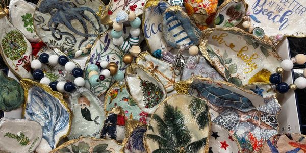 Just some of the variety available, whether it be trinket dishes, bottle charms, napkin rings, weddi