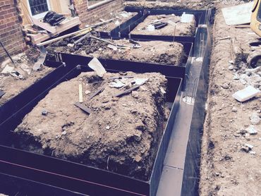 Mini piling specialists, house extensions, foundations, reinforce raft and ground beams