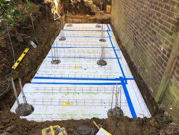 Mini piling specialists, house extensions, foundations, reinforce raft and ground beams