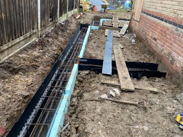 Mini piling specialists, house extensions, foundations, reinforce raft and ground beams