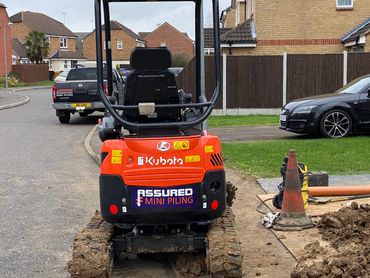 Mini piling specialists, house extensions, foundations, reinforce raft and ground beams