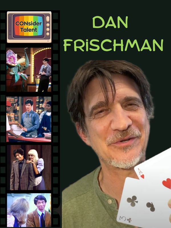 Portrait of Dan Frischman with TV show clips from CONsider Talent.