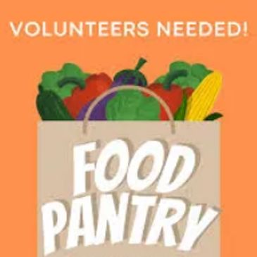 Food pantry seeking volunteers to help with community support.