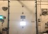 Loading dock door with windows