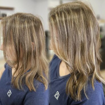 Before and after hair extensions for volume