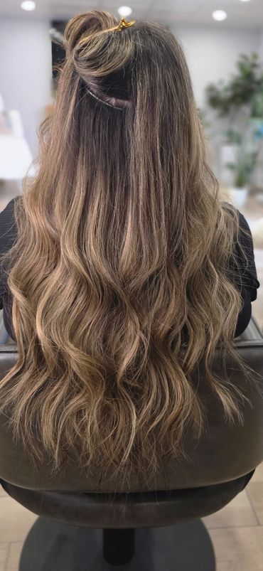 Genius weft hair extensions,  hidden beaded row