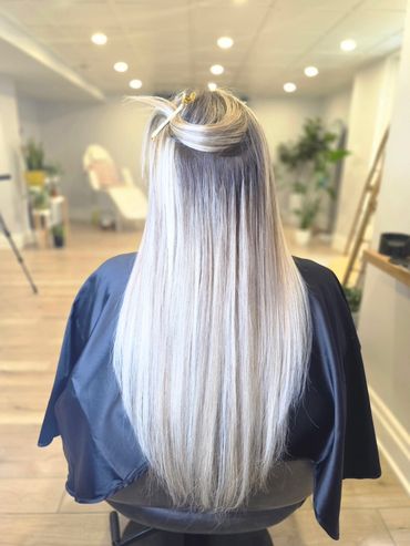 K tip hair extensions, bonds