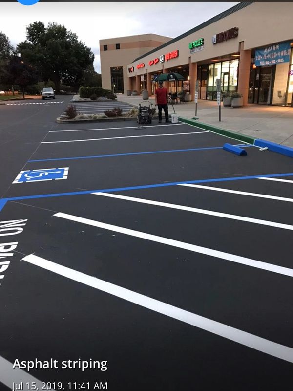 Sealcoat striping
