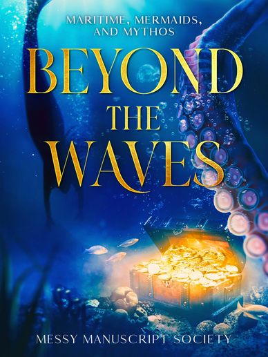 Beyond the Waves blue book cover under water