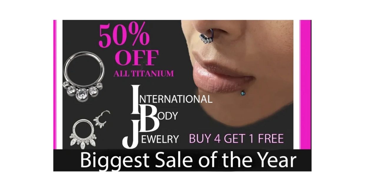 Buy Titanium Body Jewelry & IBJ Real Gold Earrings International Body