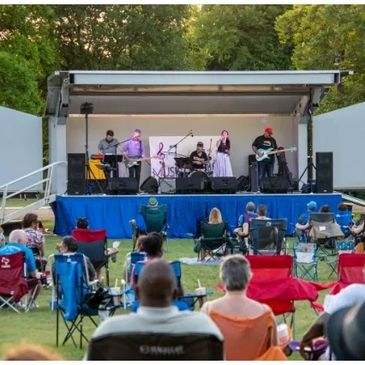 Live Performance in Mobile Stage in Park