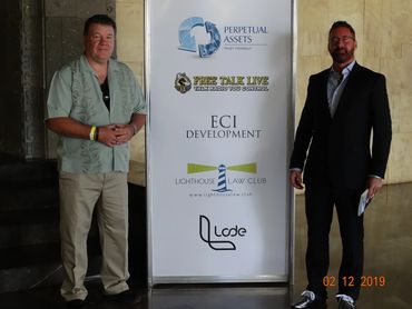 With Jeff Berwick - Anarchapulco  Conference. Lighthouse Law Club Sponsor