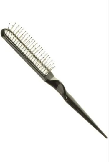 Hand bag size wig brush (metal prongs ,anti static) 