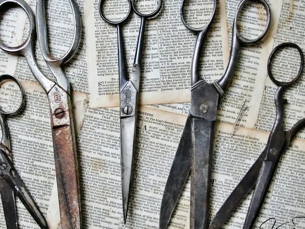 Even old scissors and sheers can be cleaned up and brought back to new condition