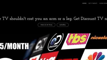 Discount TV website designed by Discount Web Solutions.