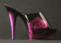 Pink Rose - 6 in. heel shown (click to enlarge)