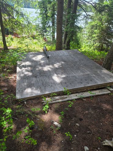 Clean up of a shed Platform