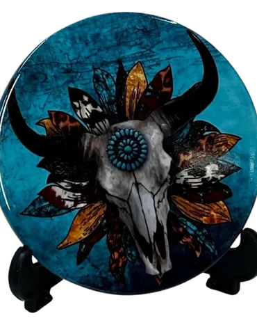 Country Coaster Round Ceramic