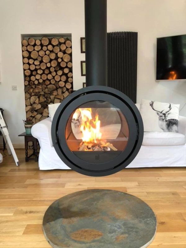 The Unusual - Canal boat wood burner, wooden hut wood burners