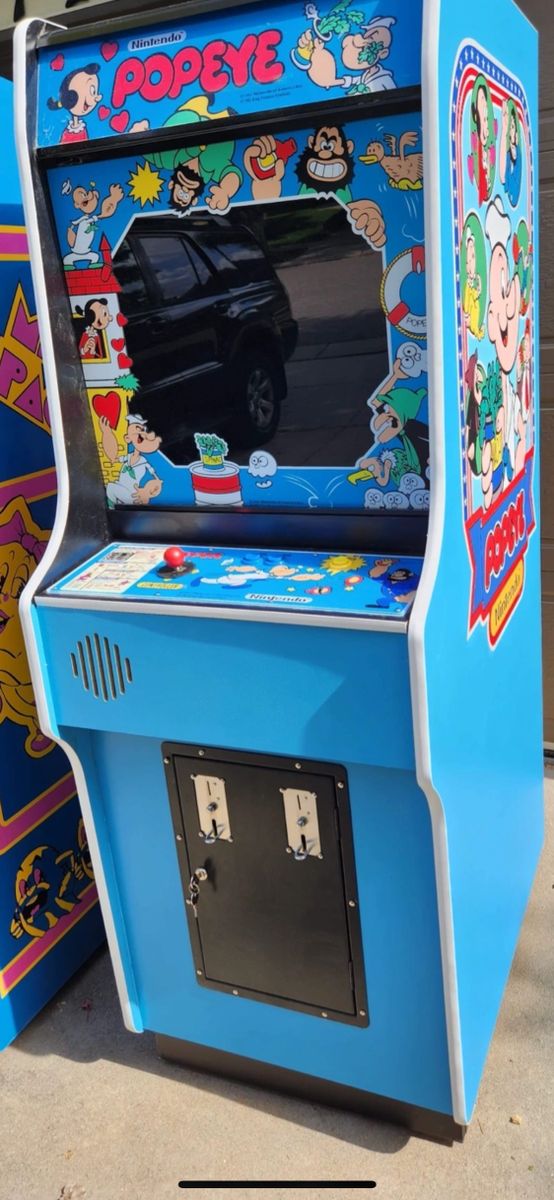 full size DK, Popeye, Mario, etc replica cabinet