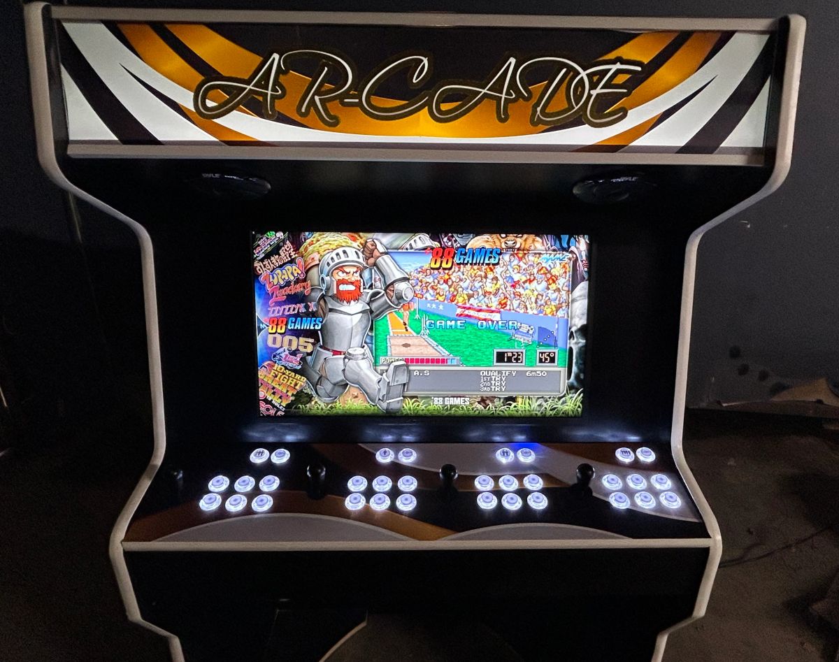 Sp Rise Arcade ADA Compliant Arcade Cabinet – Low Rise Real Wood Full Size Feel ...