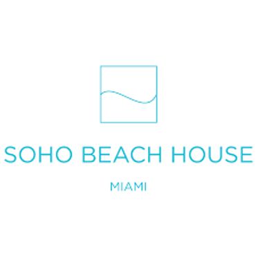 Logo of Soho Beach House Miami with wave design.