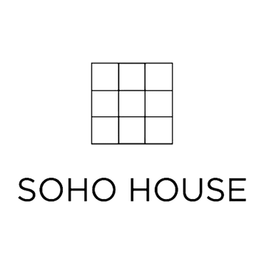 Logo of Soho House with nine squares and text below.