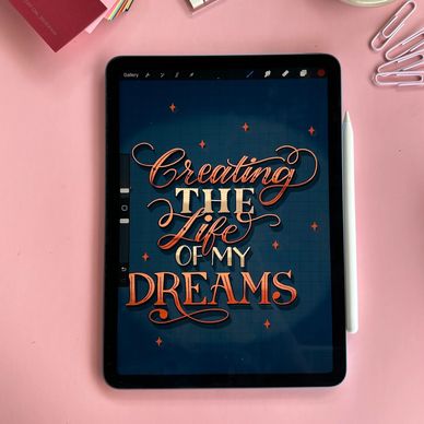 Lettering With Procreate: Book Cover Design - Happy Hands Project