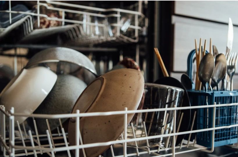 "Run the dishwasher twice." for when you're at your lowest.