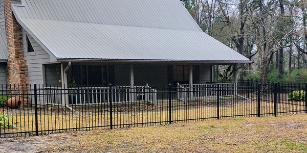 Black Steel Decorative Fence 